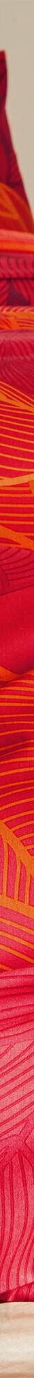 Linge de lit Elsa en polycoton à motifs feuilles (rouge) Linge de lit Elsa en polycoton à motifs feuilles (rouge)